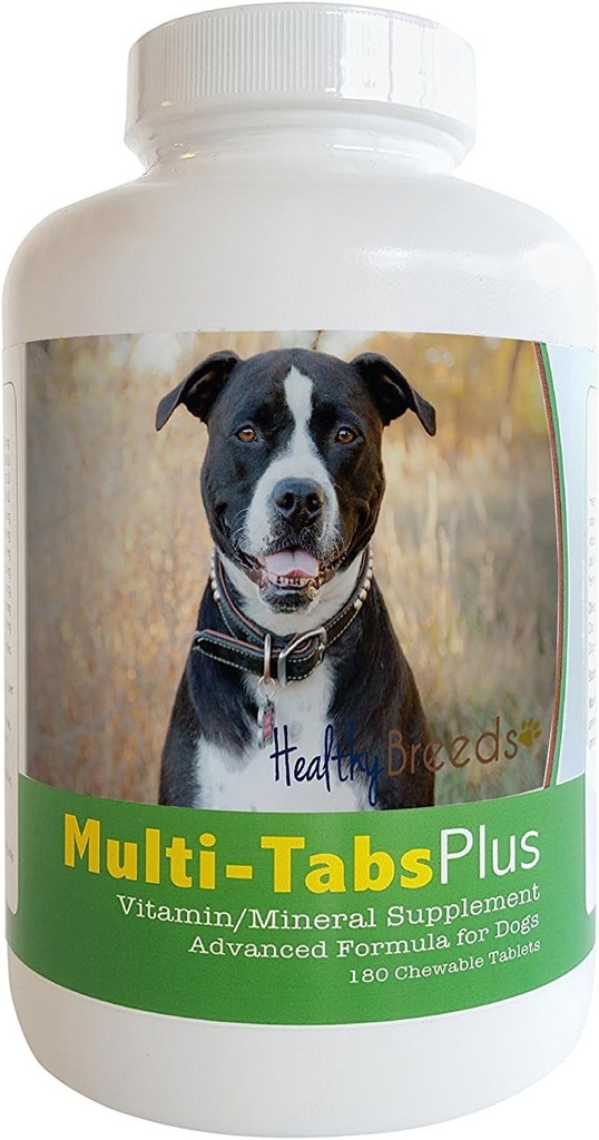 Hierbas saludables Pit Bull Multi-Tabs Plus Tablas Chewable 180 Cuenta