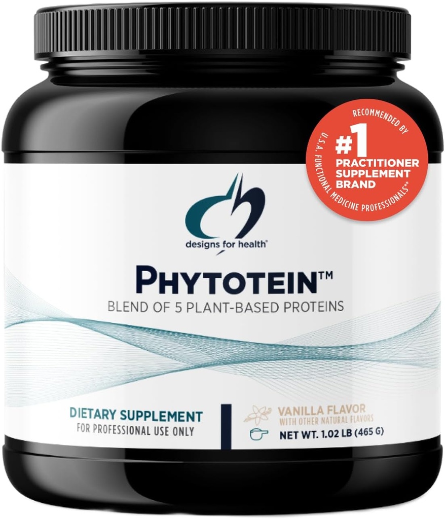 Diseños para Phytotein Powder de proteína vegana - 20g de arroz orgánico, Sacha Inchi, semillas de calabaza, semillas de girasol " Pea Protein Powder Blend - Texture Creamy, Proteína de plantas de vainilla (465g)