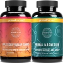 Complejo de suplemento de magnesio 310mg por cosecha primal - azúcar de manzana gratis Gummies de sidra