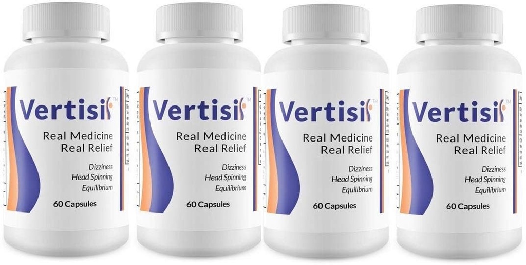 Erradicar el vértigo con Vertisil Medicina Real (60 cápsulas) 4 Botella por Salud Científica