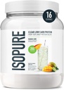 Isopure Clear Whey Isolate Protein Powder, Lactose Free, Gluten Free, Naturally Flavored, Mango Lime, 20g Protein Por Serving, 14.1 Oz, 16 Servings (Packaging May Vary)