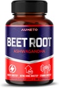 Capsulas de remolacha con Ashwagandha – Energía de apoyo, resistencia y rendimiento – 90 Cuenta (Pack of 1)