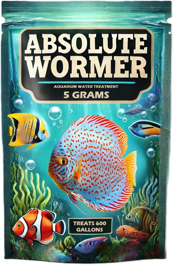 Agua dulce y Saltwater Fish Powder Medication. con parásitos y Flukes. (5G - Treats 600 GALLONS)