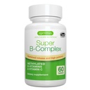 Igennus Super B-Complex Vitaminas Metilcobalamina, Entrega de Nutrientes todo el día, Etiqueta limpia, Suplemento MTHFR con metalfolato &amp; B12 Metilcobalamina, Vegan, Lab Verificado, 60 Tablas pequeñas