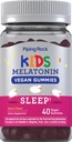 Piping Rock Kids Melatonin Gummy 1mg ← 40 Gummies  durable Cherry Flavor Silencio Vegan, Non-GMO, Gluten Free Supplement