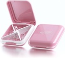 Caja pequeña de píldoras, caja de carga de viaje, Dtouayz Organizador de Medicina Portátil, dispensador de vitaminas y medicamentos, Cute Daily Pill Holder for Purse o Pocket, impermeable de agua 4 Container Pink