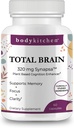 Body Kitchen Total Brain Supplement, Supports Increased Memory, Focus and Clarity with Bacopa, Coffee Fruit & Brainberry, Clinically Tested, Veggie Caps, 60 Count