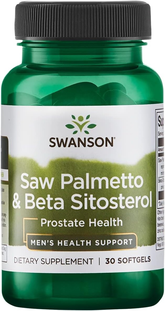 Swanson Saw Palmetto y Beta Sitosterol 30 Sgels