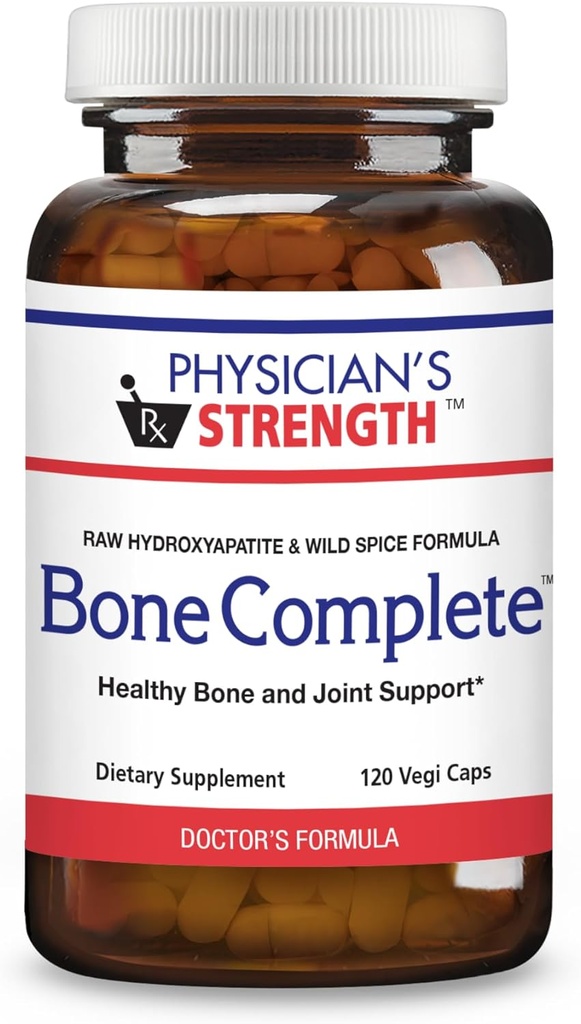 Fisiciano's Strength Bone Complete - 120 Vegi Capsules - Hueso sano &amp; Soporte Conjunto - No GMO - 60 Servimientos