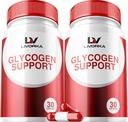 2 Pack - Glycogen Support, Glycogen Control Advanced Formula, Glycogen Capsules, Glycogen Fix with Powerful Ingredients, 30 Capsules Por Bottle for 60 Days