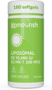 UpLiposomal nourco D3 K2 Vitamina 10000 UI D3 y K2 MK-7 200 mcg - 180 Vitamina D3 k2 (Vitamina D3 con K2) Mini Softgels - Fácil de absorber K2 D3 Vitamina