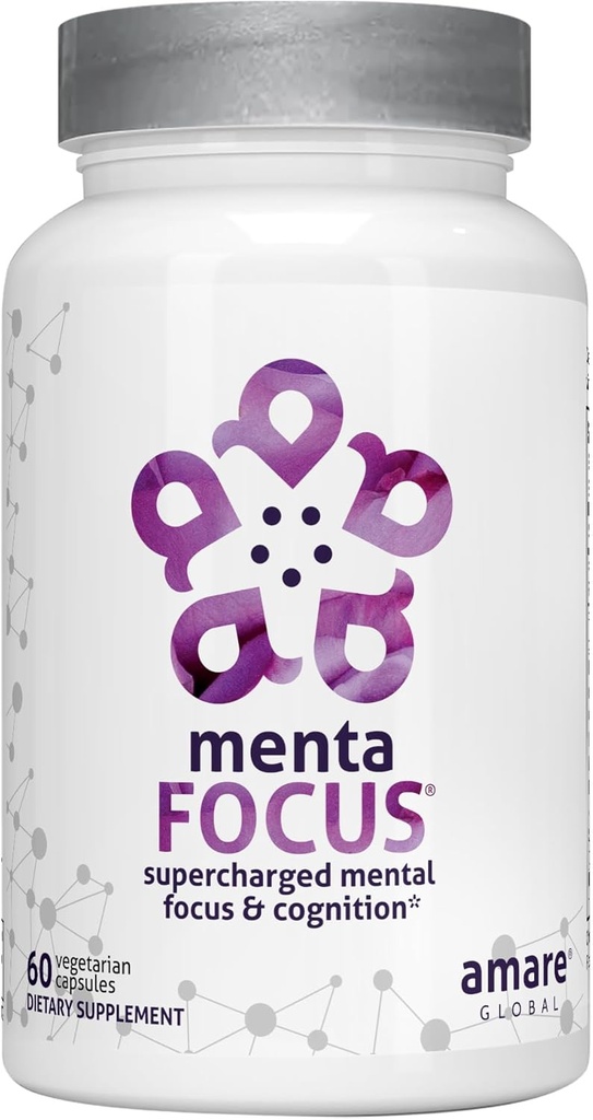 Amare Global MentaFocus® Supercharged Mental Focus and Congnition Supplement, 60 Capsules