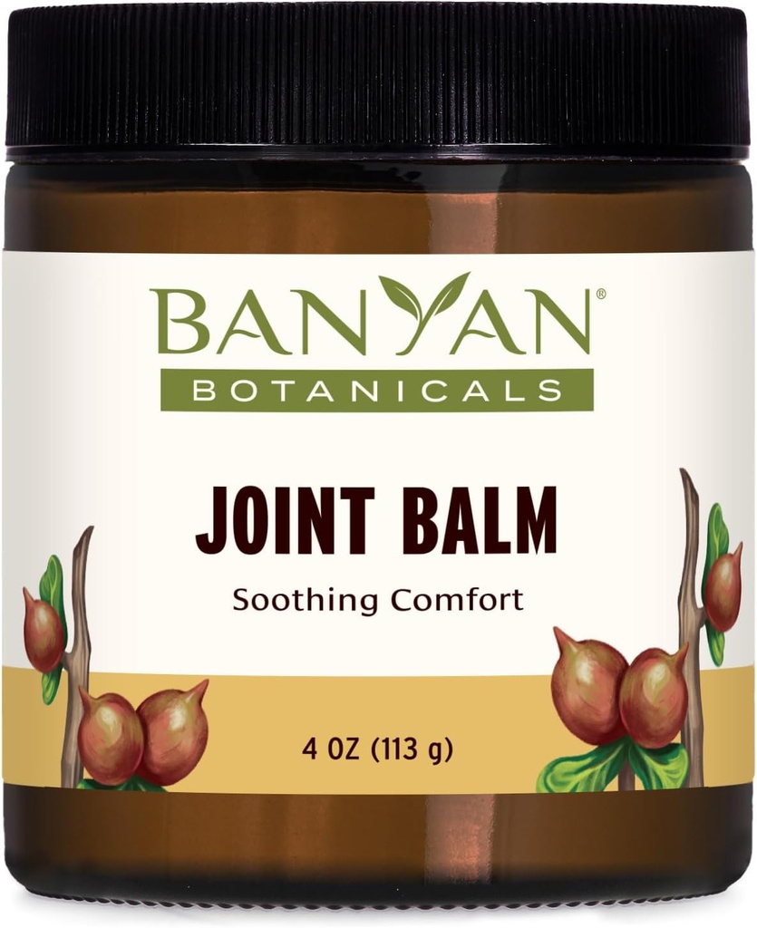 Banyan Botanicals Joint Balm – Organic Balm for Joints with Boswellia and Guggulu – for Supporting Comfortable Joint Health – 4 oz – Non-GMO Sustentably Sourced Petroleum Free