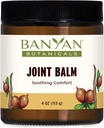 Banyan Botanicals Joint Balm – Organic Balm for Joints with Boswellia and Guggulu – for Supporting Comfortable Joint Health – 4 oz – Non-GMO Sustentably Sourced Petroleum Free