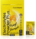 PowderVitamin Electrolytes Powder Plus, Keto, Orange Pineapple, Sugar Gratis, 1000 mg de Potasio, 120 mg de Calcio, 120 mg de Magnesio, No GMO, Cero calorías, 30 paquetes de hidratación