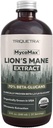 MycoMax Lions Mane Extract - 70% Beta Glucans, Max Potency Organic Lions Mane Supplement, US Grown + Extracción Ultrasónica - 500 mg por porción - Claridad Mental, Focus and Memory - 8 oz.