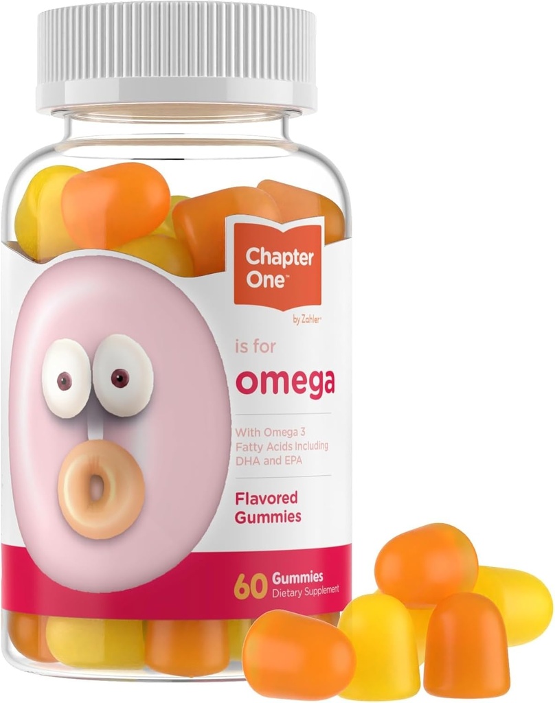 Zahler - Capítulo Uno Omega 3 Gummies for Kids (60 Conde) - No Fish Oil, Kosher, con Omega 3-6-9, EPA & DHA