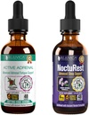 Active Adrenal + NoctuRest - Asistencia Salud Adrenal + Entrega Líquida para una mejor absorción - Rhodiola, Hops, Holy Basil, Melatonin, Ashwagandha &amp; More!