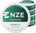 NZE Caffeine Nootropic Pouches (Wintergreen) - Energy Pouches with 50mg Caffeine, Alpha GPC, L-Tyrosine &amp; L-Theanine with No Sugar or Artificial Sweeteners - 15 Pouches Per Can - 5 Pack