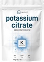 US Origin Potassium Citrate Powder, 1 KG (35 Ounce) Silencio esencial Hidration Electrolyte Suplemento ← Apoya el equilibrio mineral, el corazón, la articulación y la salud inmunitaria