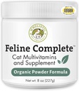 Wholistic Pet Organics Feline Complete - 8 Oz - Multivitamin &amp; Probiotic Powder para gatos - Natural Cat Food & Digestive Support