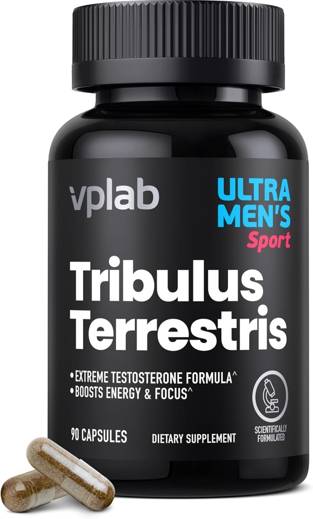 VPLab Ultra Men's Tribulus Terrestris - Suplemento Multivitamínico diario para hombres con Tribulus Terrestris Extracto y Zinc - Apoyo Niveles &amp; Sistema Inmunitario, 90 cápsulas