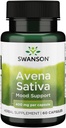 Swanson Full Spectrum Avena Sativa (Green Oat Grass) - Suplemento Herbal Promoción del Sistema Nervioso Salud - Fórmula Natural Apoyo Bienestar general - (60 cápsulas, 400 mg cada uno)