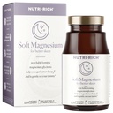 Nutri-Rich Magnesium Glycinate Chelate, Magnesium 400mg,Vitamin for Better Sleep, MCT Oil, High Potency, Easy Absorption, Muscle, Heart Health, Relaxation, 90 Count, Gluten Free, No Soy, Non GMO