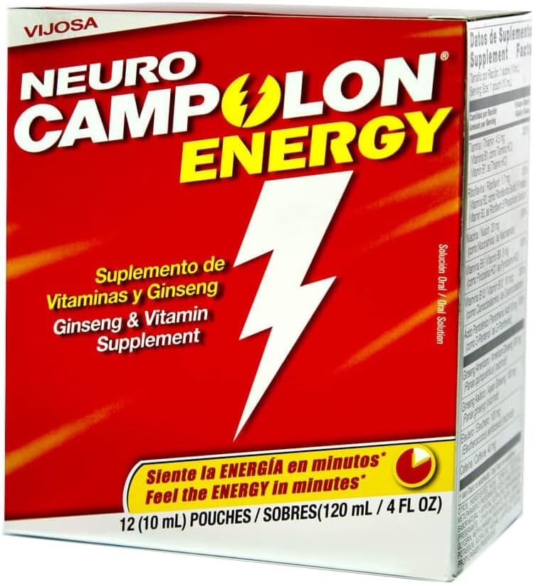 Laboratorios Campolon Energy B Vitamin Pouches - Promueve Energía Física y Energía Mental más Saludable - 12 Pouches