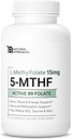 L-Methylfolate 15mg plus Methyl B12, D3, Taurine & NAC TEN MTHFR-Friendly Folate (High Potency) ← Formas bioactivas de vitamina B9 &amp; B12 tención Suplemento para Mood, Methylation, " Cognition TEN 60 Capsules
