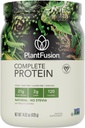 PlantFusion Complete Vegan Protein Powder - Planta Basada Proteína Polvo con BCAAs, Enzimas Digestivos y Pea Protein - Keto, Gluten Gratis, No-Dairy, No Sugar, No-GMO - Natural-No Stevia 0.93 lb