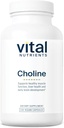 Nutrientes vitales Choline 550mg ← Suplementos Vegan Choline ← 100% RDA para el desarrollo neurológico y la salud* ← Gluten, Dairy, Soy Free ← Non-GMO Silencioso 120 cápsulas