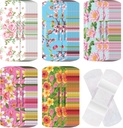120 Pcs Fabric Adhesive Flexible Bandages Bulk Assorted Shapes and Patterns Small Colorful Pretty Fabric Bandages with Non Stick Pad 3 x 1 Inch for Cuts Wound Scrapes Women(Floral)