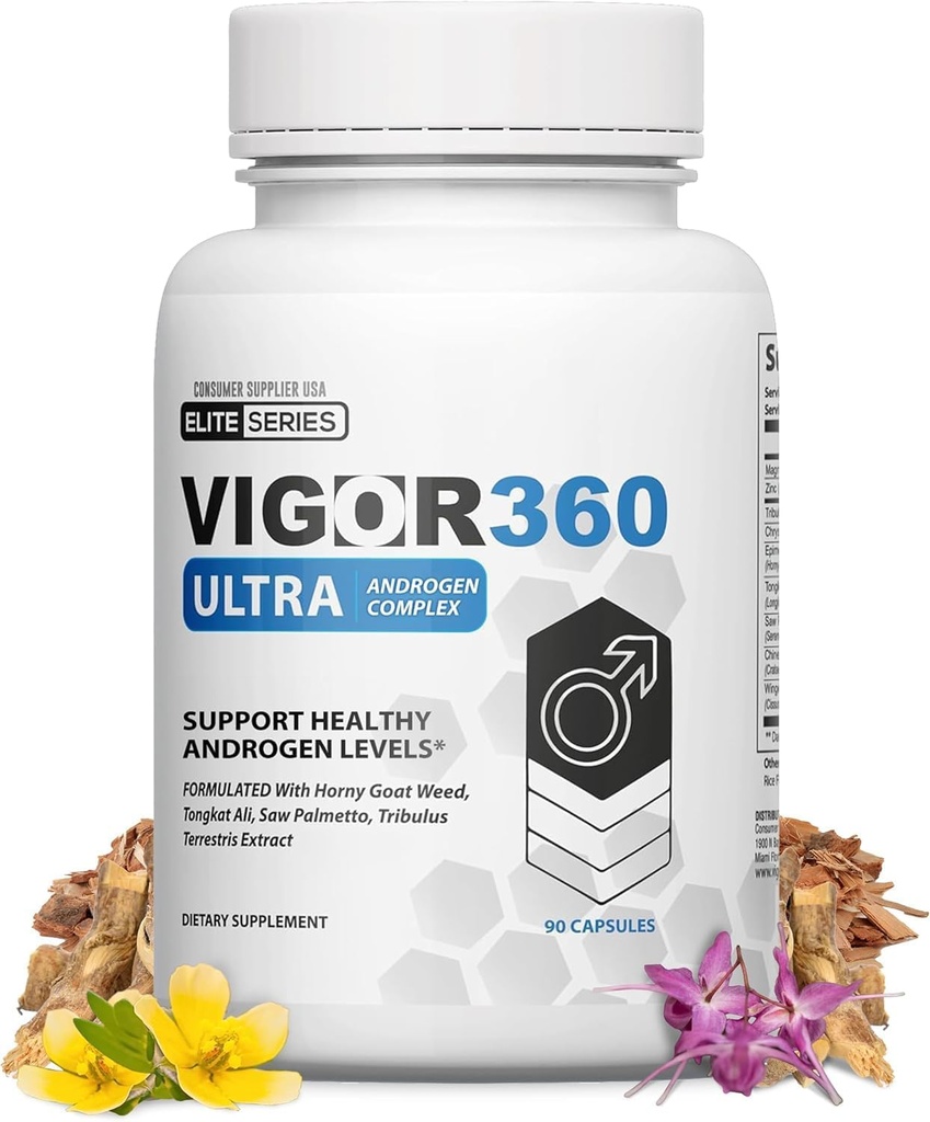 ULTRA TESTO COMPLEX - 90 cápsulas - 30 días de rejuvenecimiento de testosterona - Athletic and Mental Performance Booster.