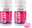 OLLY Extra Strength Sleep Fast Dissolve Tablets, 5mg Melatonin, Vegan, Fresa - 60ct