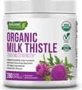 Milk Thistle Capsules, 280 Cuenta, 7500 mg Fuerza, Potent 30:1 Extracto, USDA Certified Organic, Rich in Silymarin Flavonoids, Vegan, Non-GMO y All-Natural