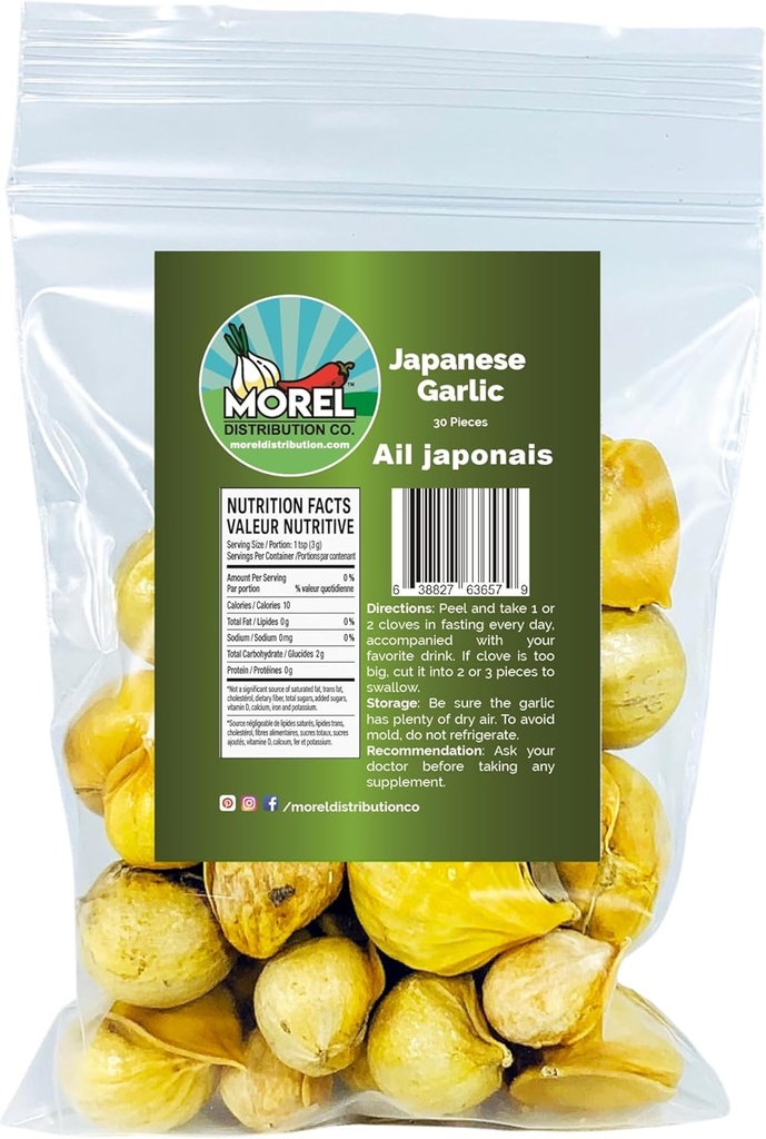 Japones de ajo japonés (100% natural!) Elige tu cuenta por bolsa: (30-60-130-150-250-400) (30)