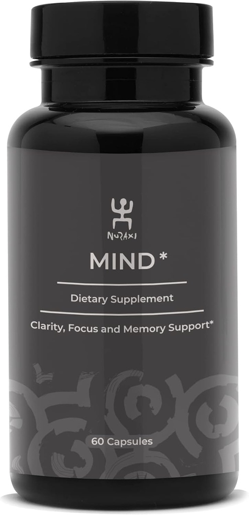 Nuraxi Mind ← Cerebro Fórmula ← Suplemento Nutricional ← Ingredientes Alimentarios Naturales tóxicos Salud Cerebro Vitaminas Silencio Larga Vida Con Suplementos Puros Silencio Focus &amp; Memory Boost - 60 ct
