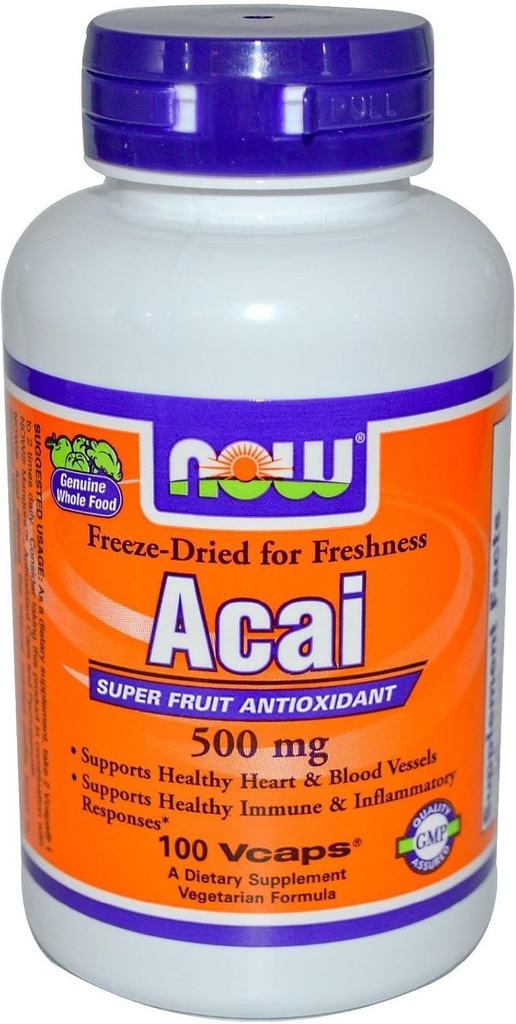 Acai (Freeze-Dried) 500 mg - 100 Veg Capsules by NOW