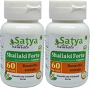 Shallaki Forte Capsules 500 mg. 60 Veg. Capsule peru Shallaki (Boswellia Serrata) Extracto Cápsulas para Hombres y Mujeres ANTE Ayurvedic Herbal Suplemento/Remedios  10:1 Forte (2 Botellas de 60 cápsulas)