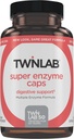 Twinlab Super Enzyme Caps - Suplemento de estreñimiento con enzimas digestivas - 50 cápsulas