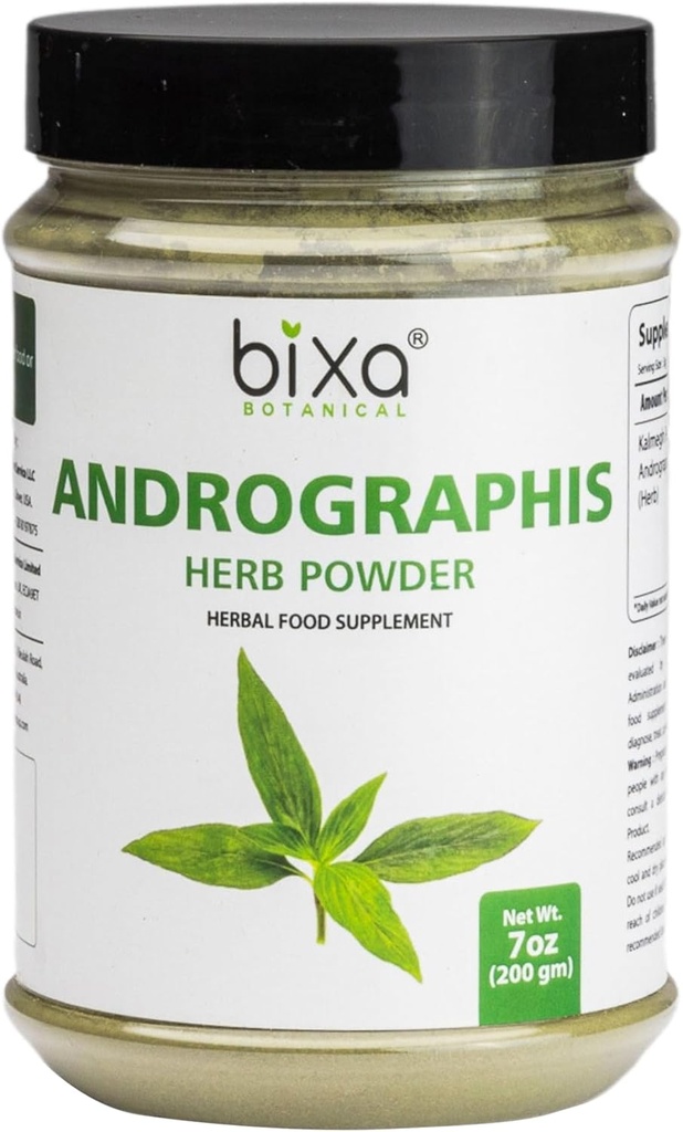 bixa BOTANICAL Andrographis Powder 200 Grams 7 OZ TENIDO Andrographis Paniculata ANTE Bitter Herb Kalmegh ANTE Herbal Suplemento Natural Liver Tonic