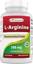 Mejores Naturales L-Arginina 500mg 250 cápsulas - Suplemento Farmacéutico Grado L Arginina promueve la síntesis de óxido nítrico