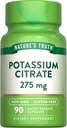 La verdad de la naturaleza Potasio Citrate Suplemento TENIDO 275mg ANTE 90 cápsulas Silencio No GMO &amp; Gluten Gratis