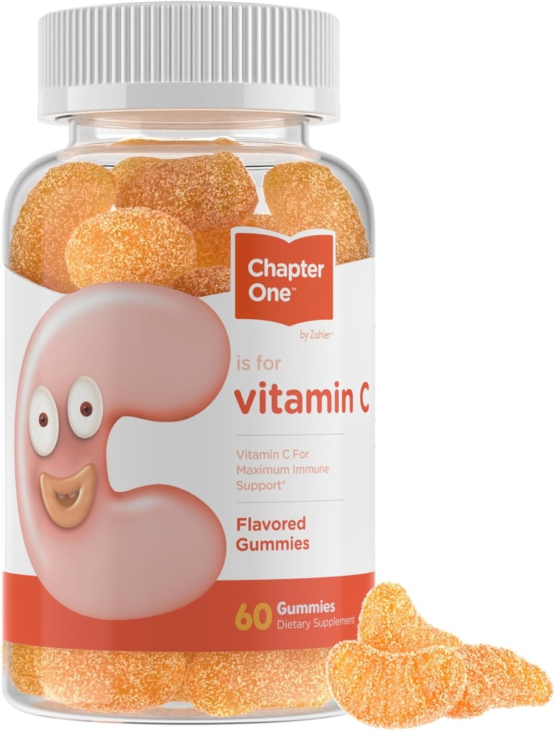 Zahler - Capítulo Uno Vitamina C Gummies para Adultos &amp; Niños 125 mg (60 Gummies Flavored) Certified Kosher Gummy Vitaminas C Chewable Vitamina Gummies - Chewable Vitamina C Gummy - Vitamina C Gummy