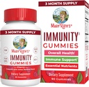 Mary Ruth's 5-1 Immunity Gummies with Elderberry for Kids &amp; Adults ¦ Cherry Silencio Pectin Based ← Vegan  90 Count