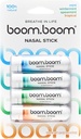 BoomBoom Nasal Stick ← Vapor Flow Technology ← Cool Refreshing Sensation  Natural Mood Boost ← Ingredientes simples ← Aceites esenciales + Menthol Inhaler (Mint, Wintermint, Tropical, Spearmint)