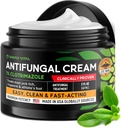 Crema antifungal para Pie de Athlete, Ringworm & Jock Itch - Clotrimazole 1% Hecho en Estados Unidos - Extra Strength Ring Worm, Jock Itch Cream, Anti Fungal Athletes Foot Treatment for Humans Skin Fungus - 2 oz