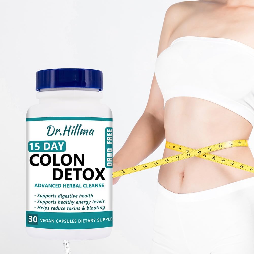 15 días de limpieza Gut y Colon Soporte 15 días de limpieza Gut avanzado Gut desintoxicación con Senna, Cascara Sagrada Psyllium Husk Natural Gut Cleanse Detox (30 cápsulas)