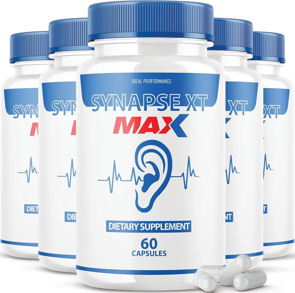 IDEAL PERFORMANCE (5 Pack) Synapse XT Max Tinnitus Supplement Pro Premium Relief Pills (300 cápsulas)
